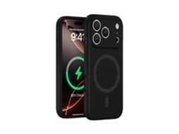 (preto, Iphone 17) Capa De Silicone Líquido Para Iphone, Forte Fixação Magnética, Proteção Completa, Design Simples.