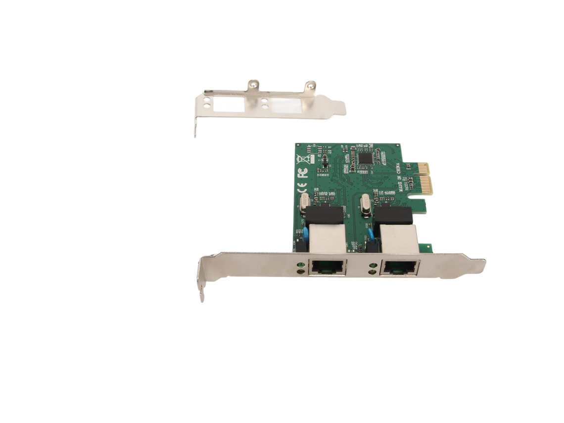 Placa De Rede Gigabit Com Dois Portos (interface Pcie X1 Chip Rtl8111h) Todo Em Chinês