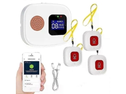 Botão De Chamada De Paciente Sem Fio Wifi Para Cuidadores, Sistema De Alerta Inteligente Compatível Com Idosos E Pessoas Com Deficiência. Recepto