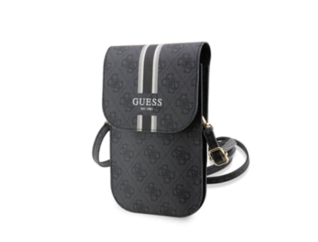 GUESS Saco de Ombro Modelo Stripe 4G Preto