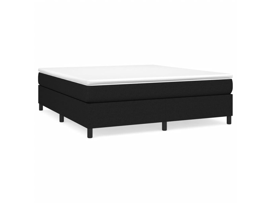 Estrutura de Cama com Molas 160x200 Cm Tecido Preto MAISON EXCLUSIVE