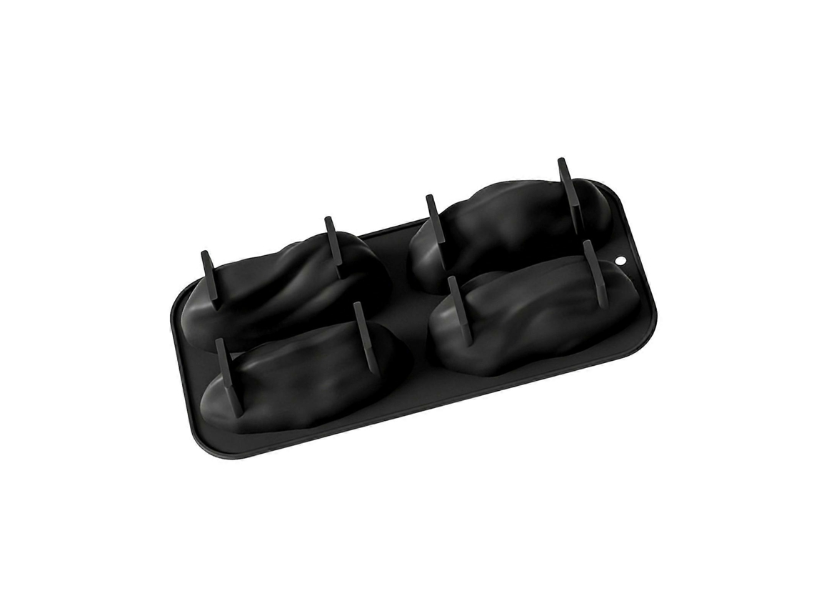 Formas De Silicone Pretas De Qualidade Alimentar Em Formato De Pistache Para Bolos, Com Design De Fácil Remoção, Ideais Para Sobremesas Em Festas E En