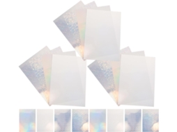 Folhas de vinil adesivo holográfico A4 Beaupretty, em Prova d'Água, com estampas vibrantes, papel PET autoadesivo para
