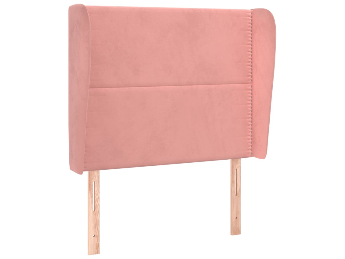 Headboard, Headboards Vidaxl Cor-de-rosa Veludo (93 X 23 X 118/128 Cm)
