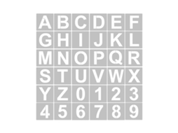 36 peças de moldes reutilizados, feitos de material para animais de estimação e lavados, com letras e números para pintura em madeira, tecido, parede, decoração e projetos DIY | S/BRAND