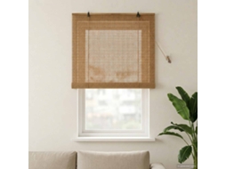 Vidaxl Estores De Rolo Castanho 80 X 160 Cm Bambu