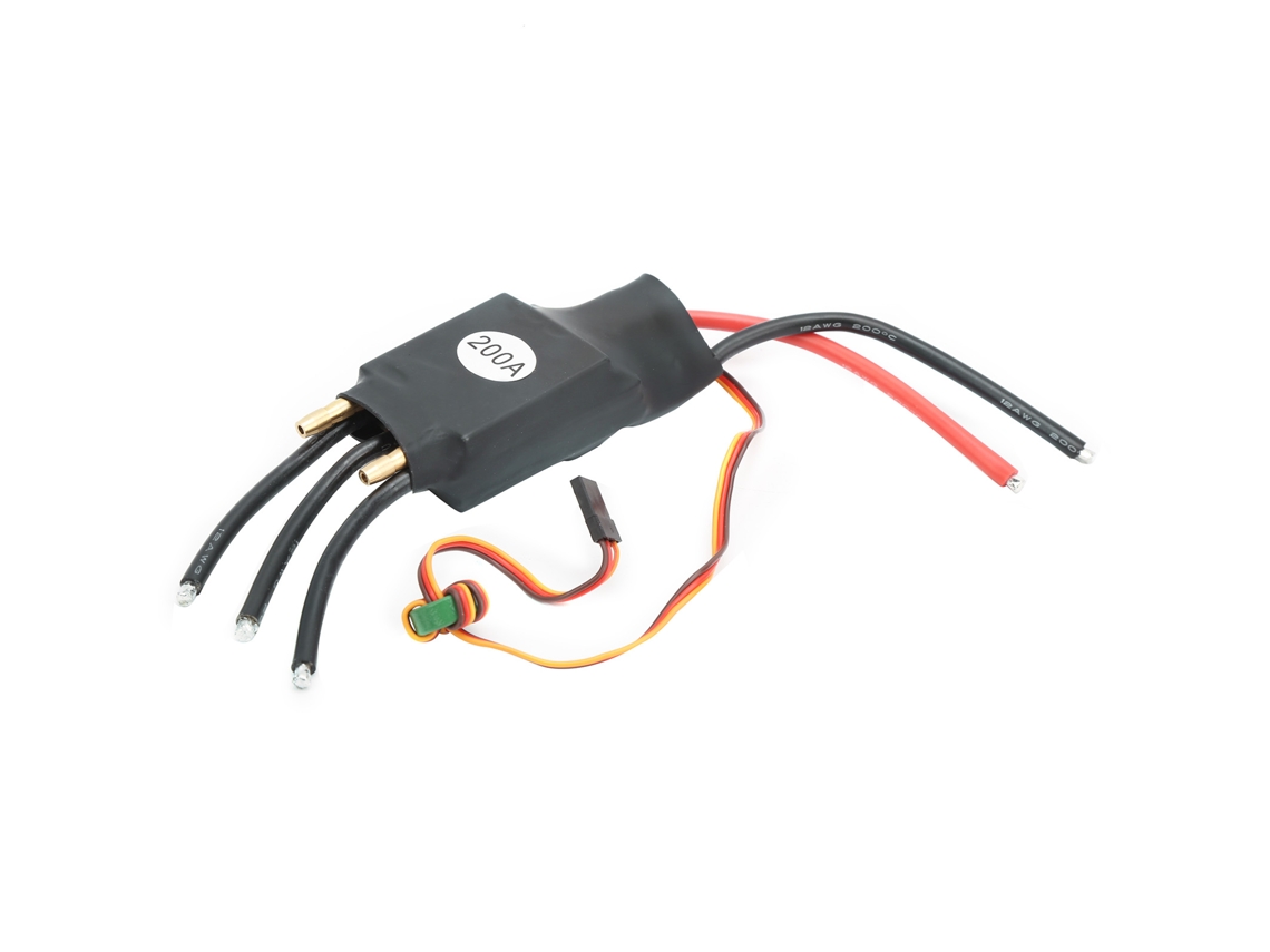 Controlador De Velocidade Elétrica Esc 200a Sem Escova Com Resfriamento Água Para Modelo De Barco Rc