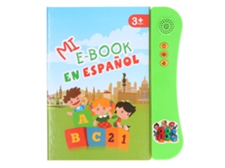 E-book Com Sons Para Crianças: Aprenda Animais, Frutas E Números Em Espanhol - Brinquedo Educativo Verde