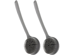 Lurelia Kit De 2 Escovas De Silicone Para Banho De Cuidado Corporal, Cabo Longo, Uso Diário Confortável