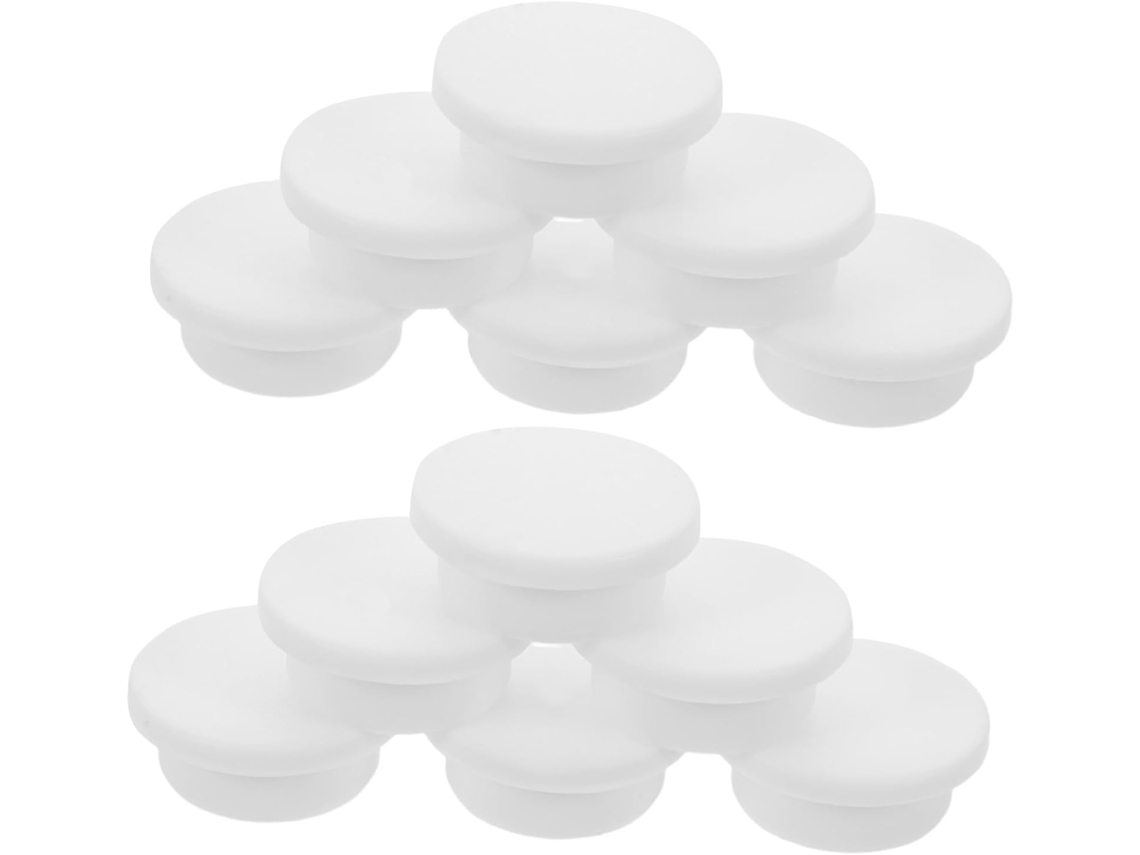 Cabilock 12-tampas De Silicone Redondas Em Formato T Para Derramamento, Cores Sortidas