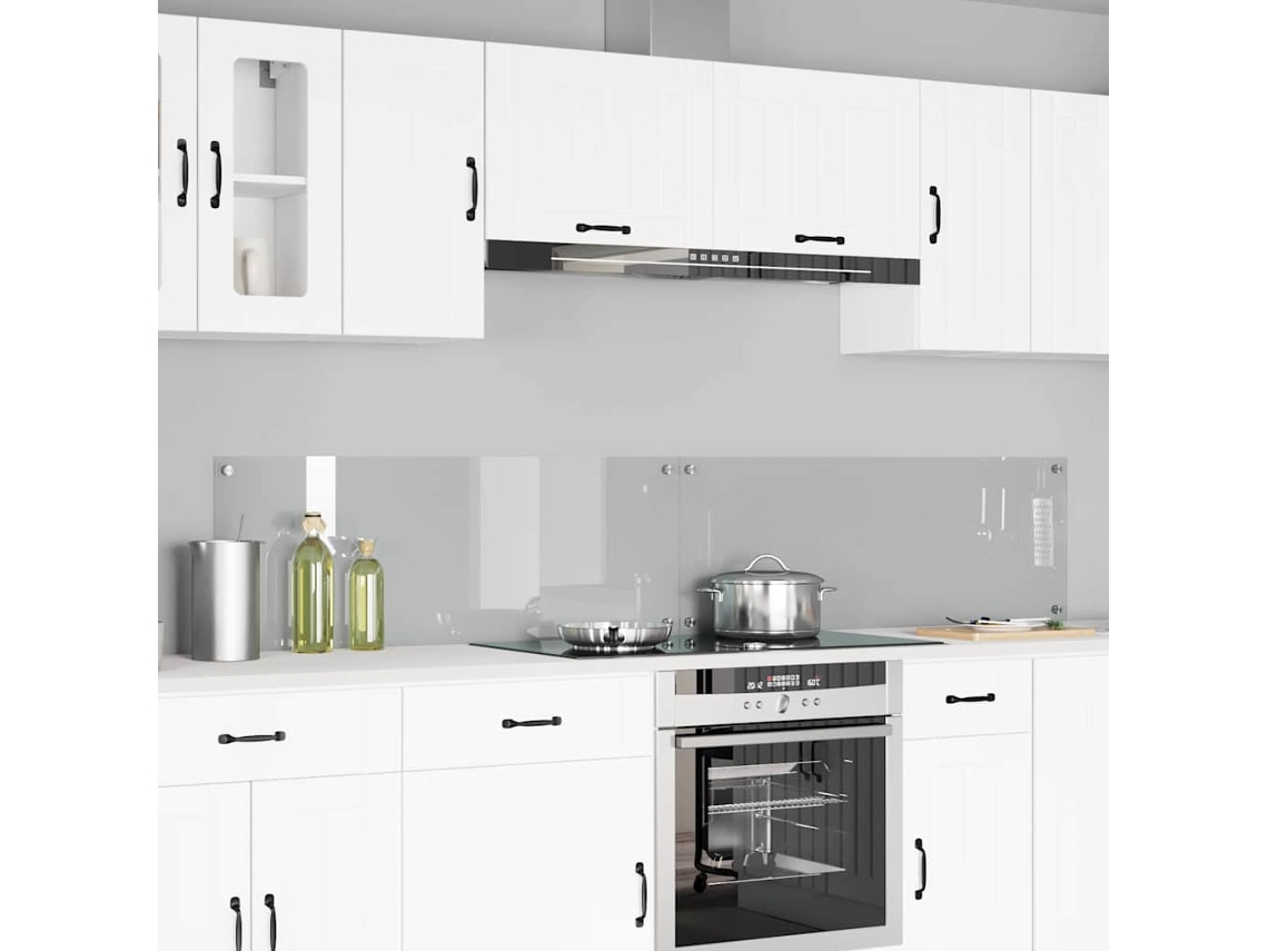 Vidaxl Painel De Cozinha 2 Unid. Transparente 110 X 40 Cm