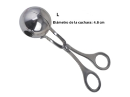 Utensílios de Aço Inoxidável para Fazer Almôndegas, Molde Redondo para Arroz, Molde em Formato de Colher MDUG (l)
