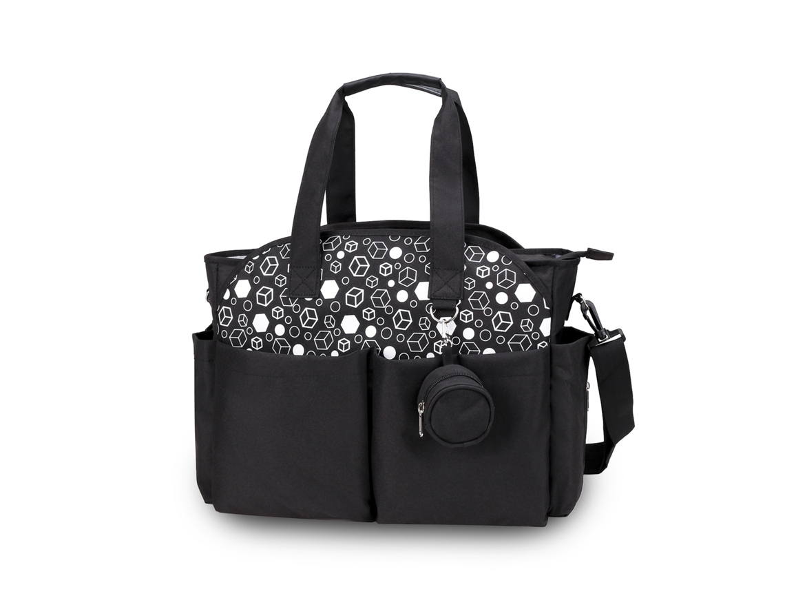Elysve Bolsa De Maternidade Preto 13,77 Polegadas, Portátil, Organização Prática