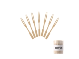 Palitos de Bambu LAXISCREED para Frutas 200 Unidades 9x0.7cm