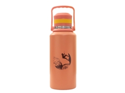Garrafa Térmica 1500ml Inox Isolada Laranja Camping