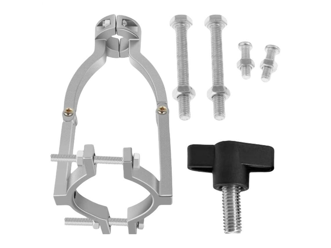 Adaptador Para Furo Quadrado – Peça De Fixação Com Grampo Metálico