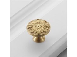 Puxador Único Dourado 5220 Para Gaveta De Móveis De Guarda-roupa Em Cobre Puro.