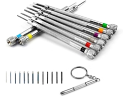 Conjunto De Chaves Fenda Ergonômicas, 13 Peças, Coloridas Com Ponta