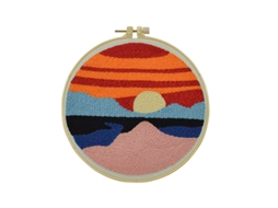 Kit De Agulhas De Bordado Sunrise Punch Com Instruções, Ajuste Slowmoose