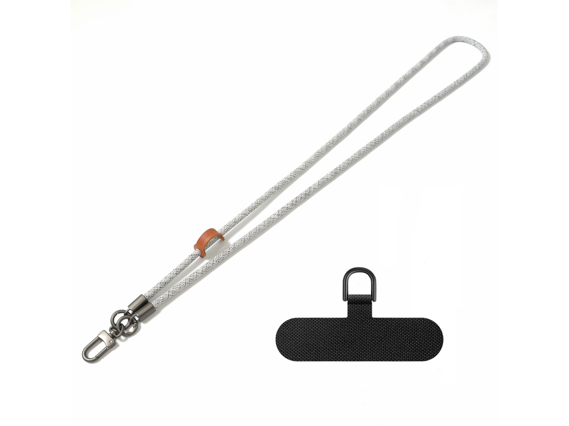 Lurelia Cordão Para Telemóvel Ajustável Transversal Com Fivela Metálica 8 Mm 120 Cm Anti-perda