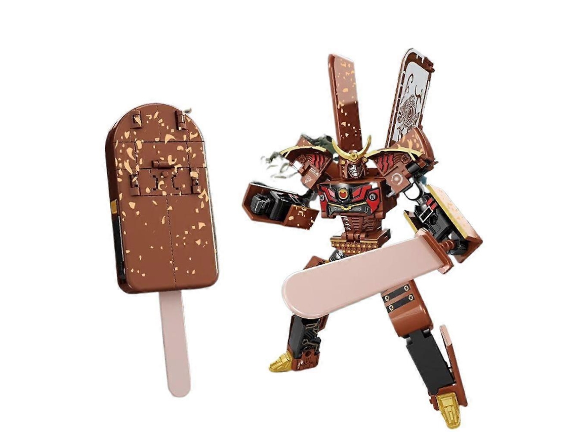 Robô De Transformação De Sorvete, 2 Em 1, Transformável, Para Criançaschocolate