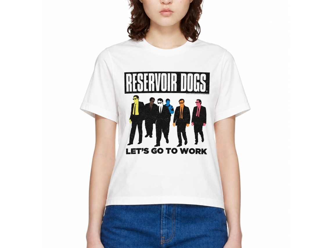 Rockinstone Reservoir Dogs Movie Color Codes White Adult T-shirt Size:s