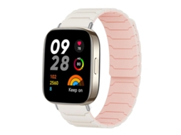 Bracelete Para Redmi Watch 3 - Silicone Magnético Rosa-claro-areia