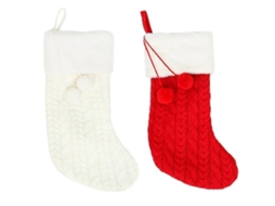 Meias De Natal Vermelhas E Brancas De Duas Peças Para Decoração De Festa De Natal Olysi Shop