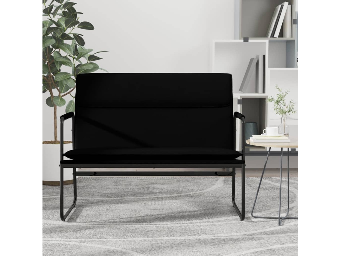 Vidaxl Banco 100x64x80 Cm Couro Artificial Preto