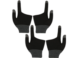 Conjunto De 2 Pares Luvas Para Jogos Portáteis Com Dedo Revestido Em Grafeno, Antiderrapantes, Ideais Para Jogos E