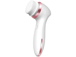 Escova De Limpeza Elétrica Ipx 7 À Prova Dágua 3 Cabeças De Escova Para Limpeza Profunda E Massagem De Pele Rosa Yizhood