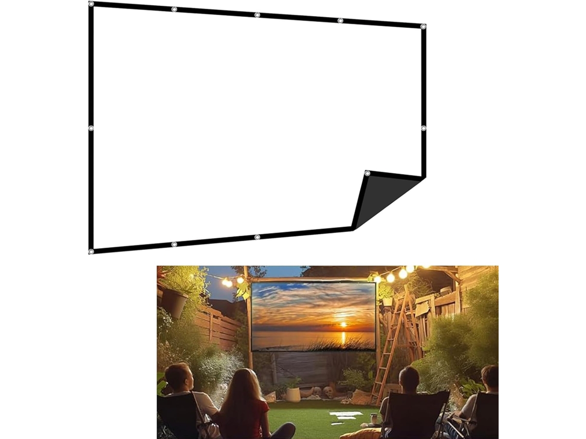 Tela de Projeção 180 Polegadas 16:9 4:3 Hd Portátil