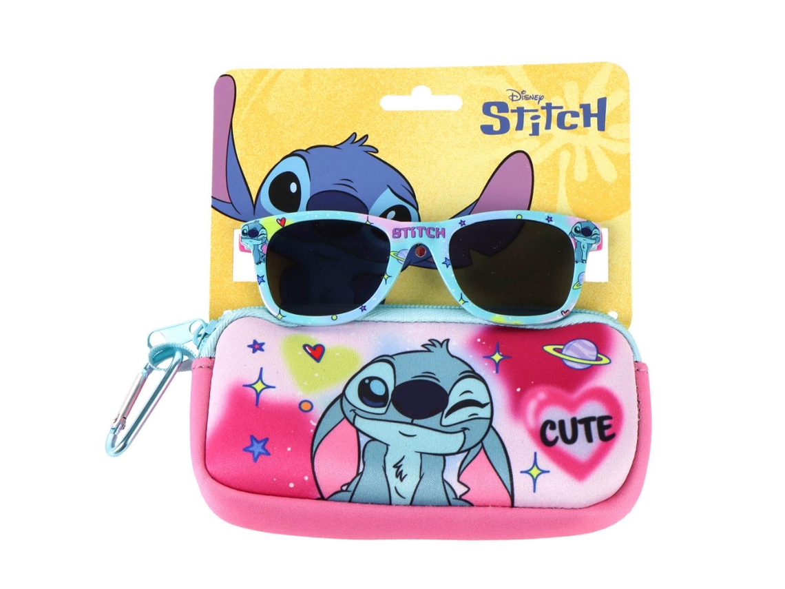 Óculos De Sol Stitch Planets Com Estojo Para Meninas 85728