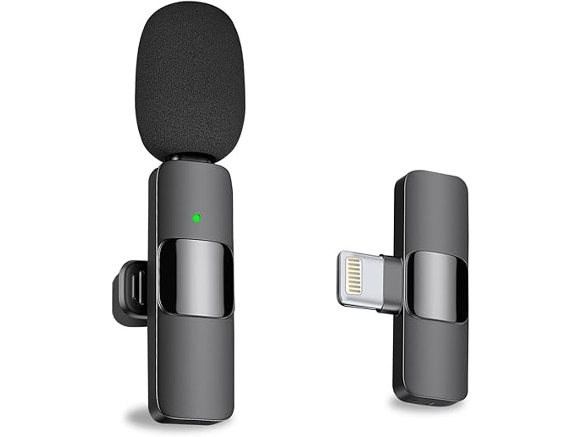Microfone De Lapela Profissional Sem Fio Para Iphone, Ipad Aquaforge