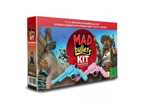 Jogos para Nintendo Switch Mad Bullets Bundle 2 Revólveres + Código em Uma  Caixa