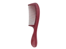 Pente De Madeira Natural Coração Roxo, Pente De Dentes Finos, Pente De Massagem Para Cuidados Com Os Cabelos Jinyubo Store