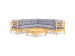 Garden Lounge Set, Garden Lounge Sets Vidaxl Cinzeto Madeira De Pinho (n/a)