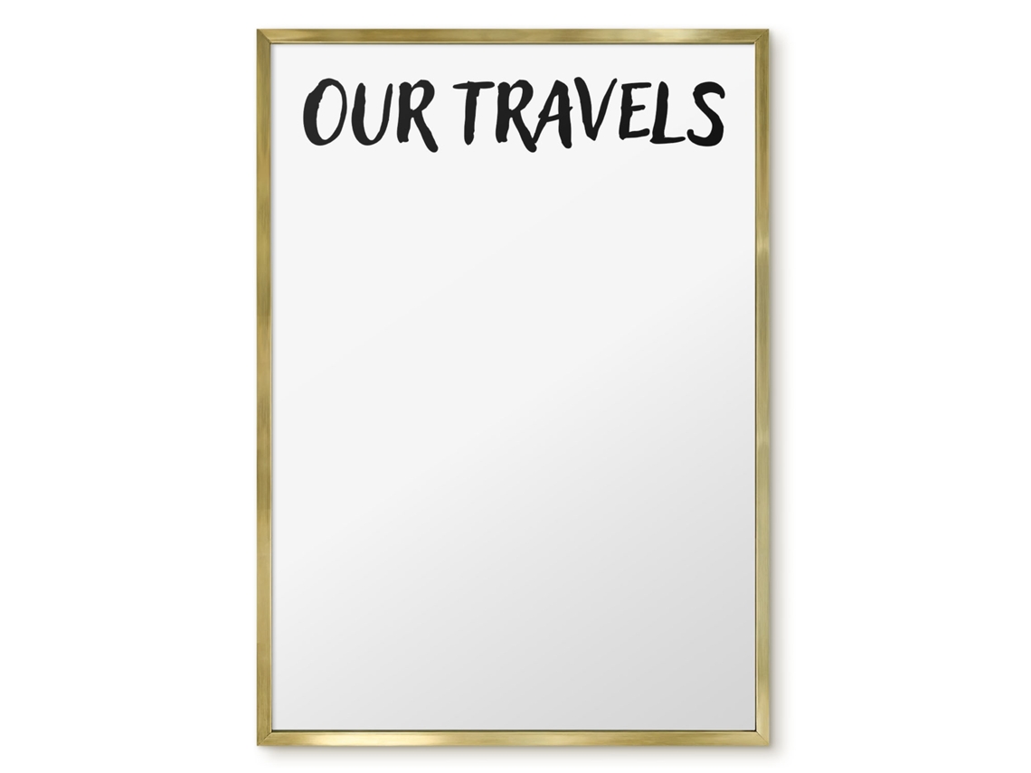 Magnetic Board Our Travels For The Living Room Espelharte (50x70 Cm)