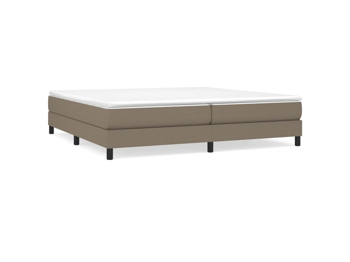 Box Spring Bed, Box Spring Beds Vidaxl Cinzento-acastanhado Tecido (200 X 200 Cm)