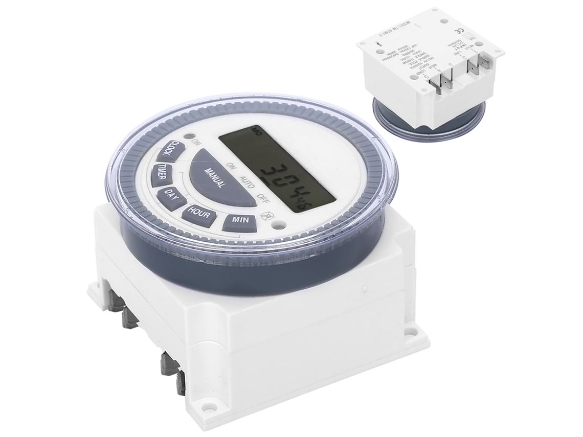 Laxiscreed Interruptor Timer Digital Com Display Lcd Para Controle De Tempo E Economia De Energia