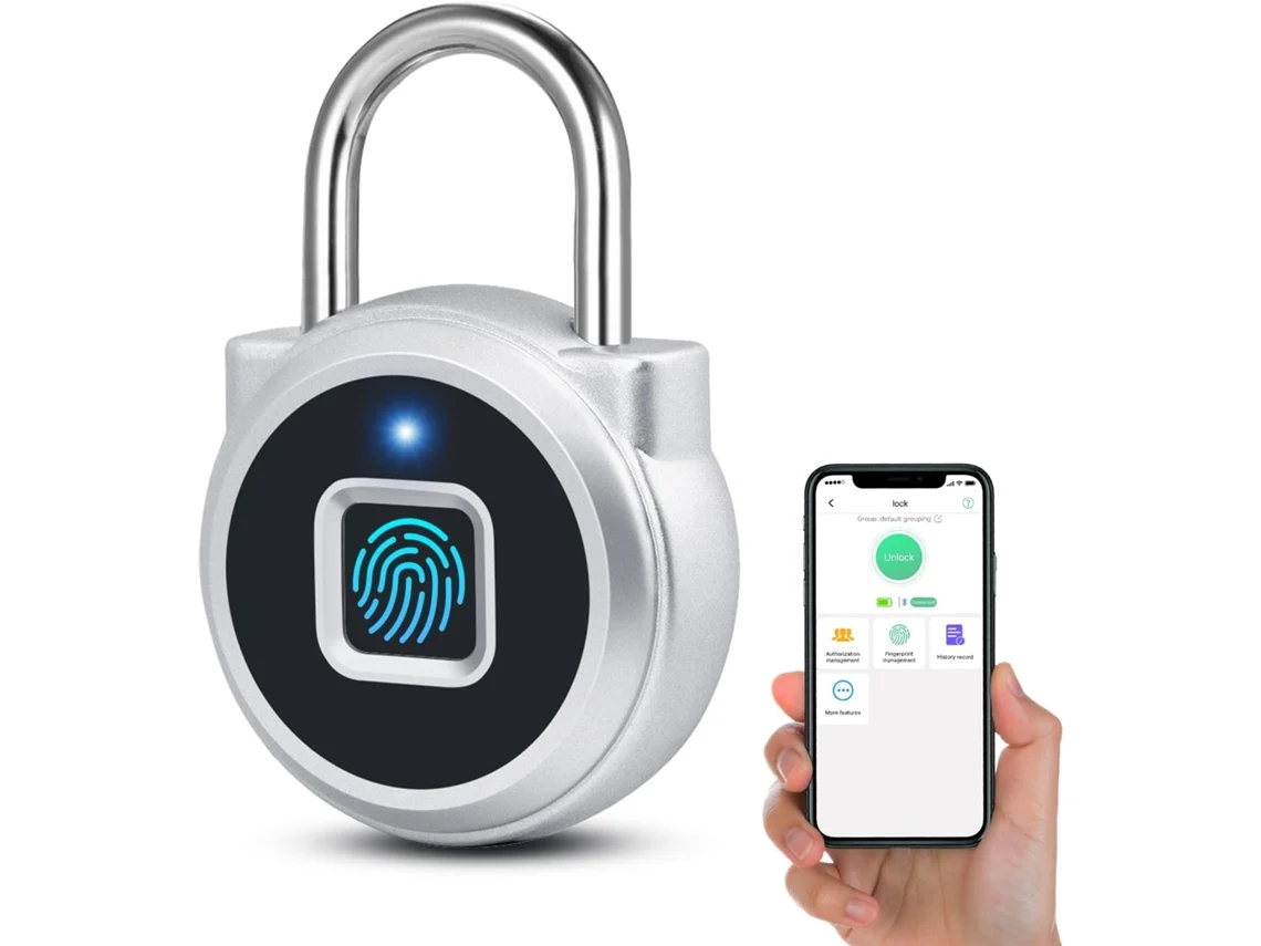 Cadeado Biométrico Com Código