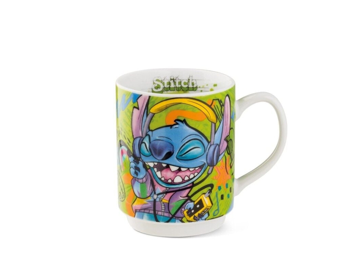 Caneca Empilhável Stitch Verde Egan