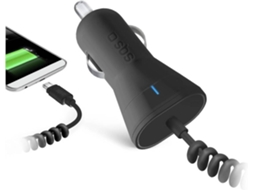 Carregador isqueiro SBS Micro-USB TECRMICRO1ASTD Preto