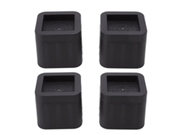 Kit de 4 elevadores de móveis de 8,9 cm, empilháveis, com tampa CHABERLU (3,5 polegadas)