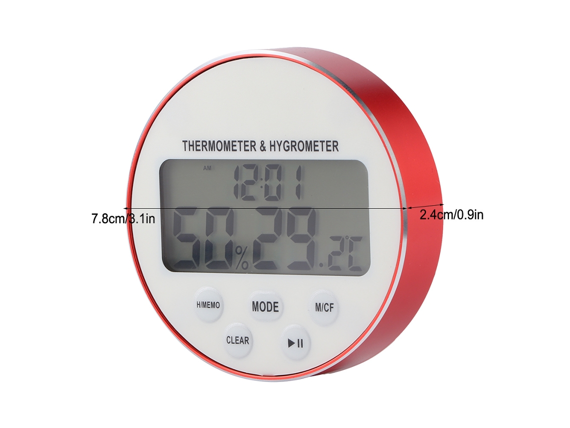 Electronic Digital Thermo-hygrometer (with Timer, Suitable For Indoor Home Use) Eoocoo