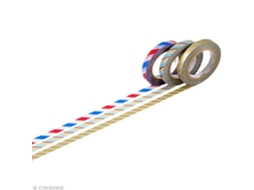 Fita Adesiva, 3 Rolos, Mascaramento, Torção Fina, Pacote Com, 6 Mm X 10 M