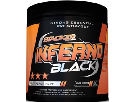 Suplemento Alimentar STACKER2 EUROPE Stacker2 Europe Inferno Black Fruit Punch Fury 300g