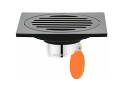 Ralo AQUAFORGE em Aço Inoxidável, Preto, para Banheiro