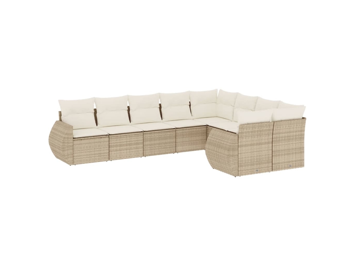 Garden Sofa Set, Garden Sofa Sets Vidaxl Bege Rattan / Vime (n/a)