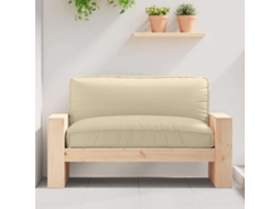 Vidaxl Almofada Tecido Oxford Bege 120 X 80 X 12 Cm